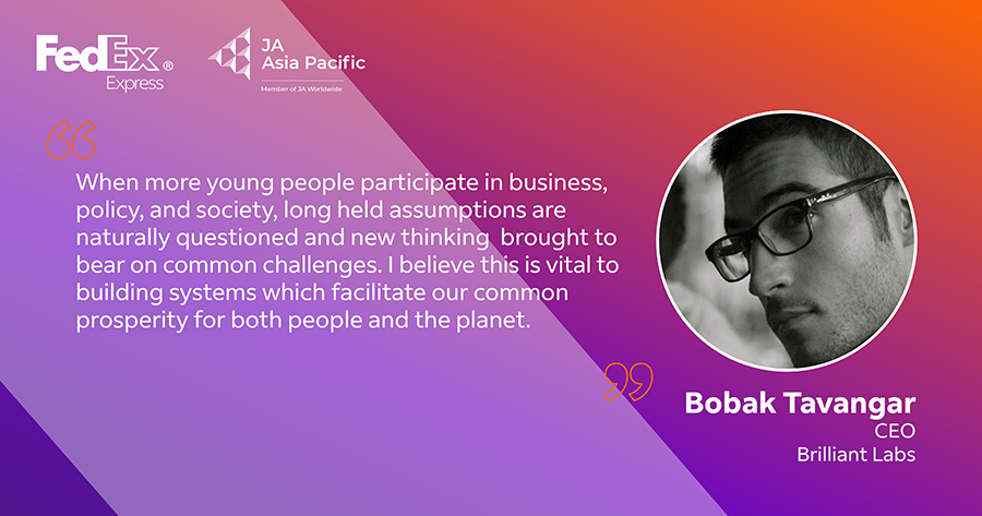 Quote from Bobak Tavangar, CEO of Brilliant Labs