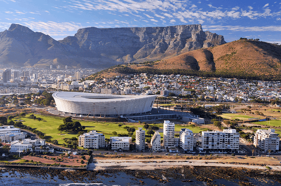 View of Cape Town Stadium, South africa