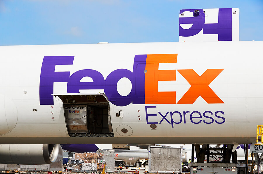 FedEx Express airplane in the airport